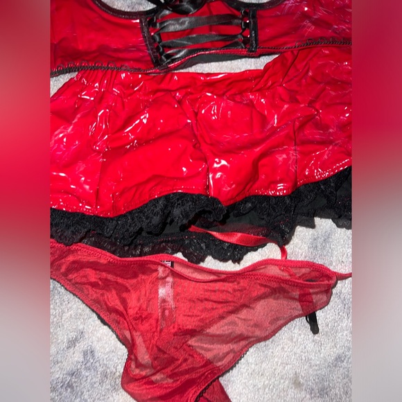 Dolls Kill Trickz and Treatz Halloween Costume Little Red Riding Hood Sexy S - Picture 3 of 7